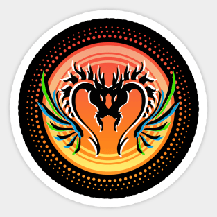 Unicorn Serpent Dragon Mythological Sticker